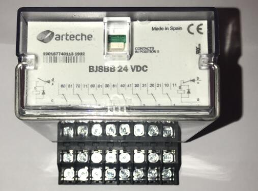 ARTECHE继电器 BJ8BB 24 VDC